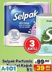SELPAK PARFÜMLÜ TUVALET KAĞIDI 8'Lİ